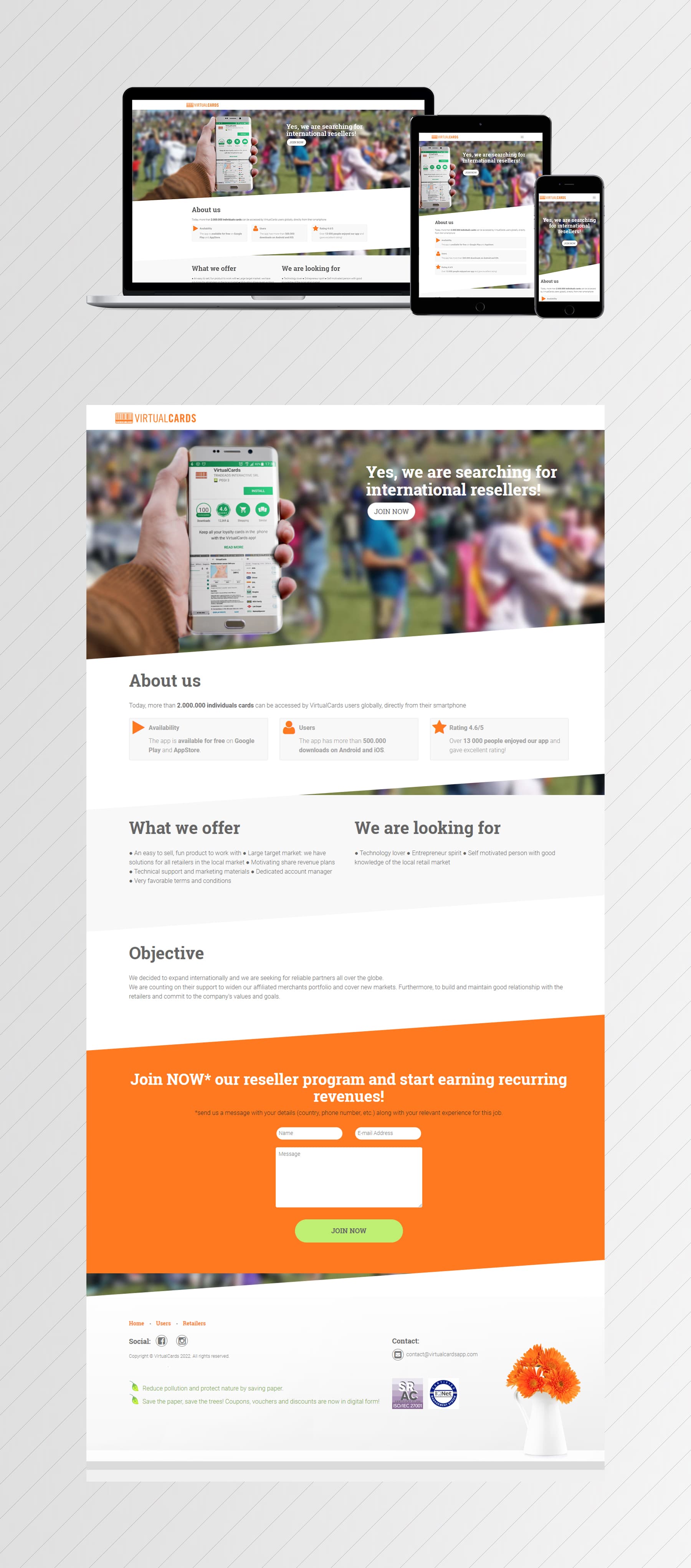 VirtualCards Business LP — Design UI/UX & Dezvoltare Frontend project by Level UI for Virtual Cards