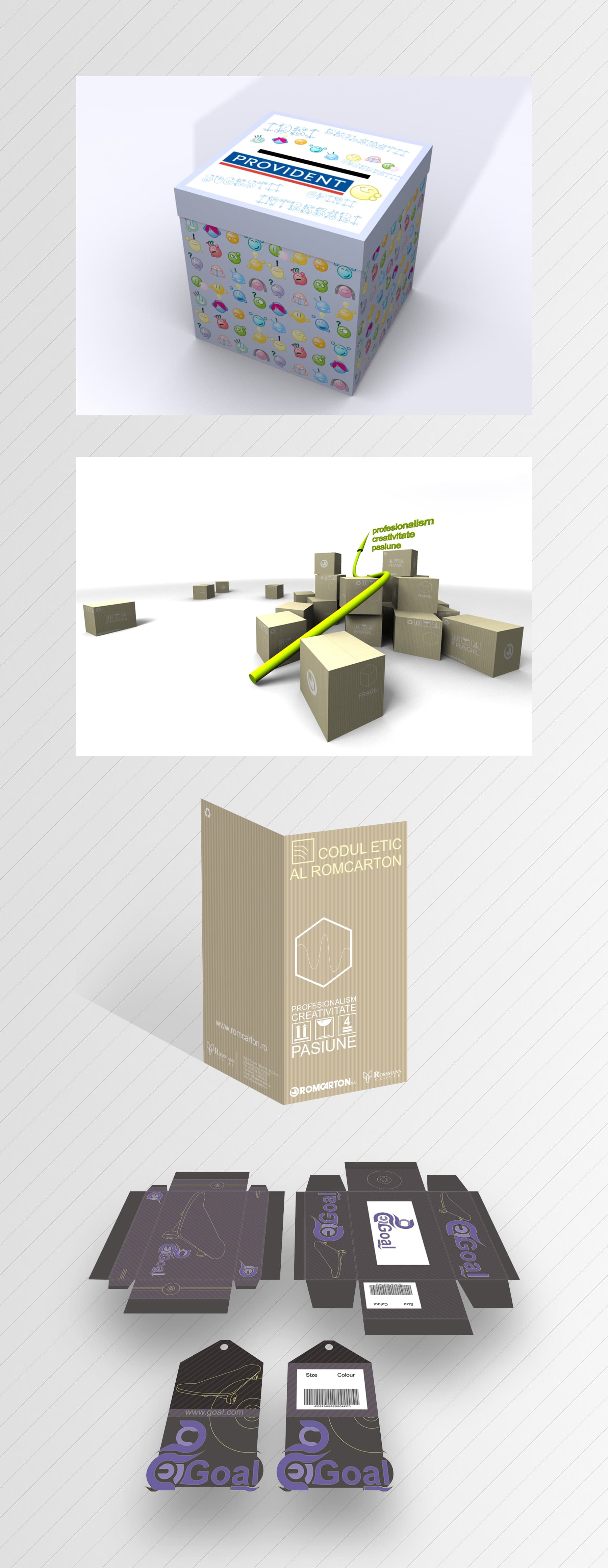Boxes — Design Grafic & Motion Graphics project by Level UI for Various