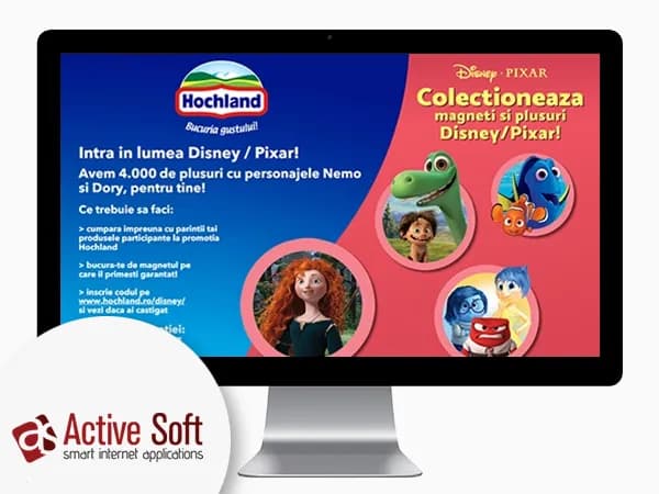Joc JS — Disney / Pixar — Dezvoltare, Joc, JavaScript, Campanie, Responsive · by Level UI