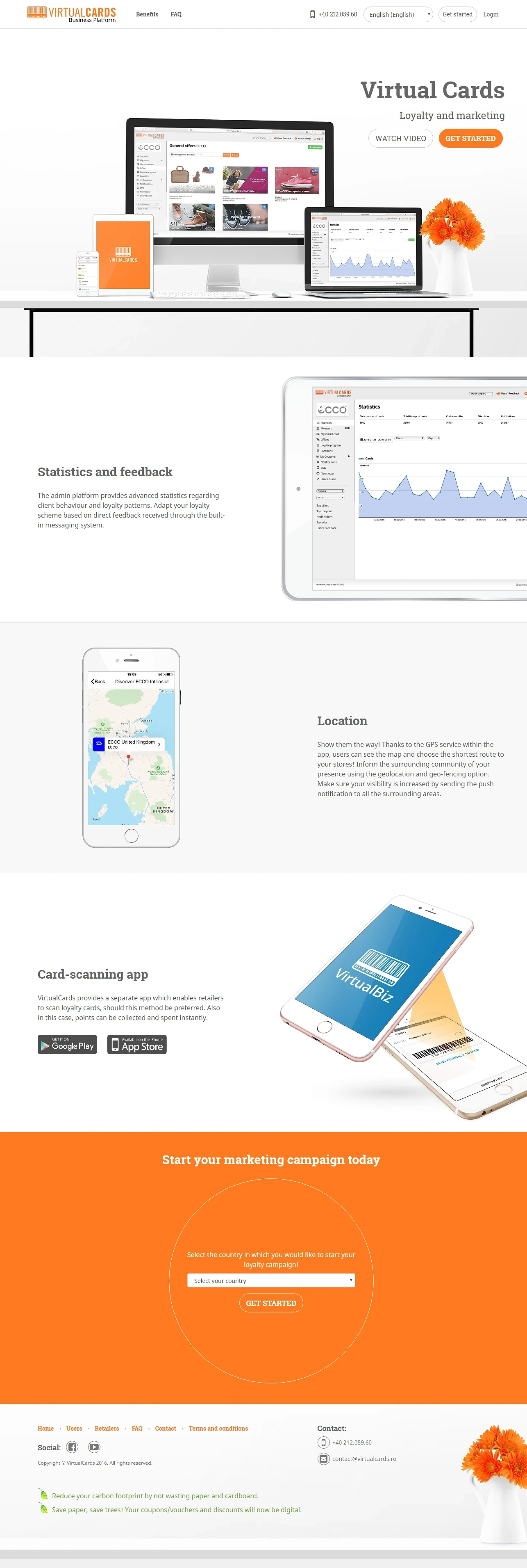 Website VirtualCards — Virtual Cards · by Level UI